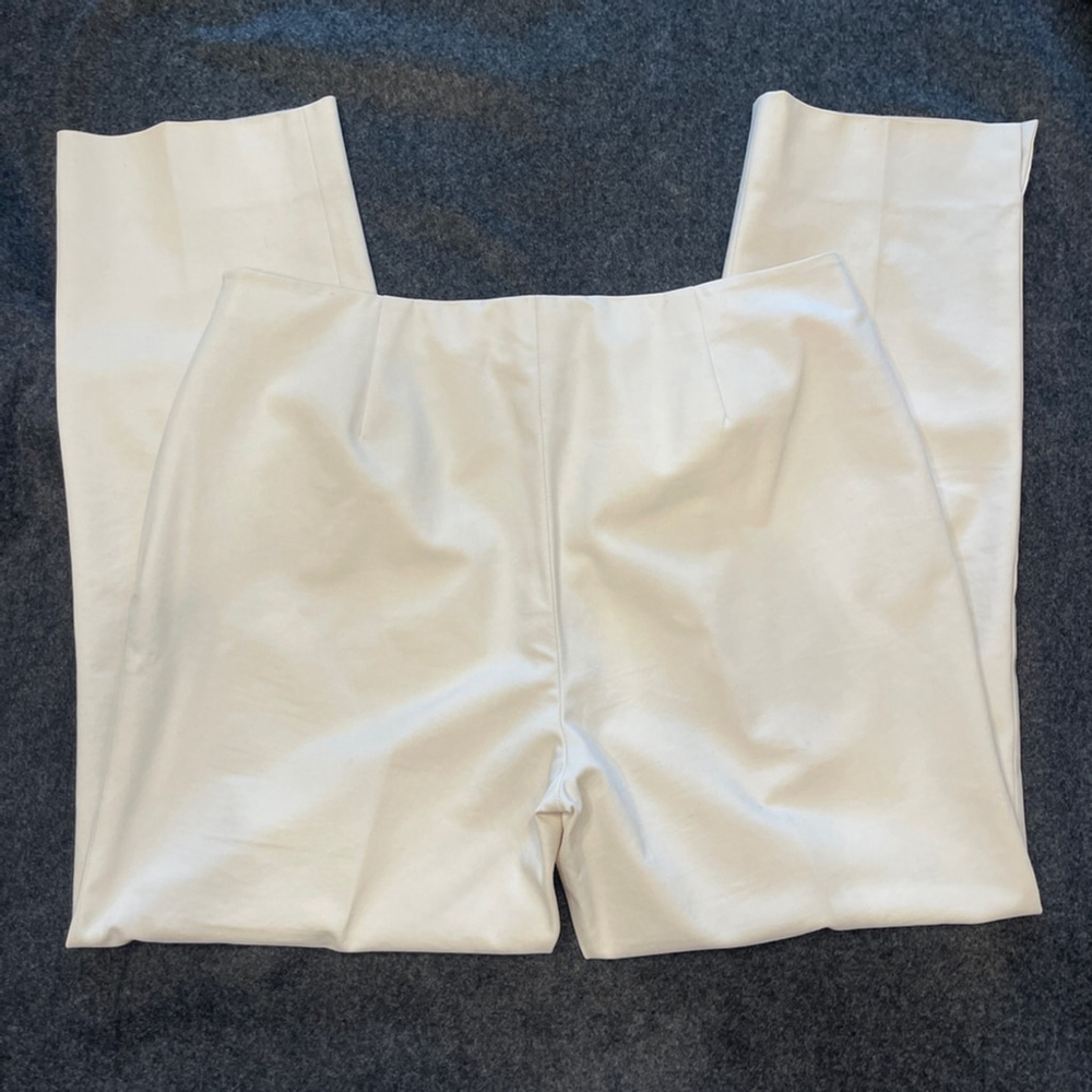 Lafayette 148 New York Bleecker Slim-Leg Pants | Cream | Reg. $598 | $150 - Picture 5 of 11